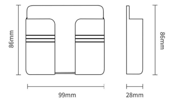 Caja Multiusos Soporte Pared