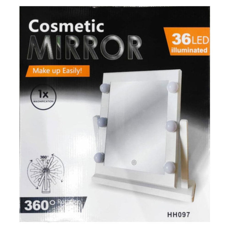 Espejo Luz 6 Ampolletas Táctil Maquillaje Make up Cosmetic Mirror