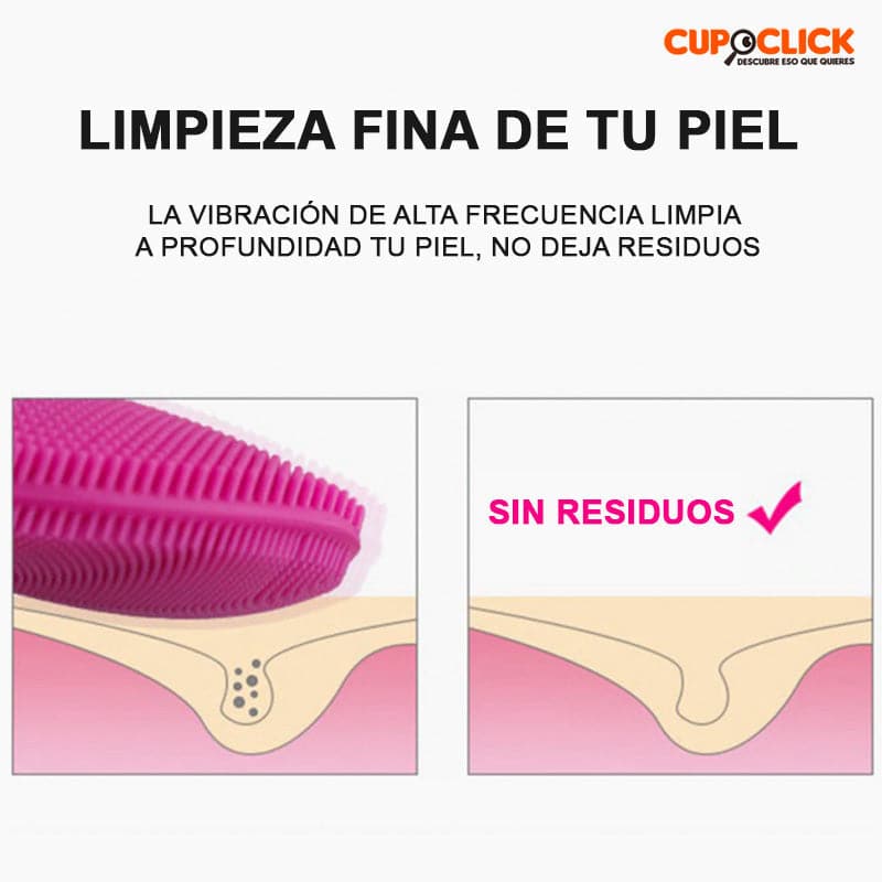 Limpiador Facial Exfoliante Recargable de Silicona Varios Colores 03657