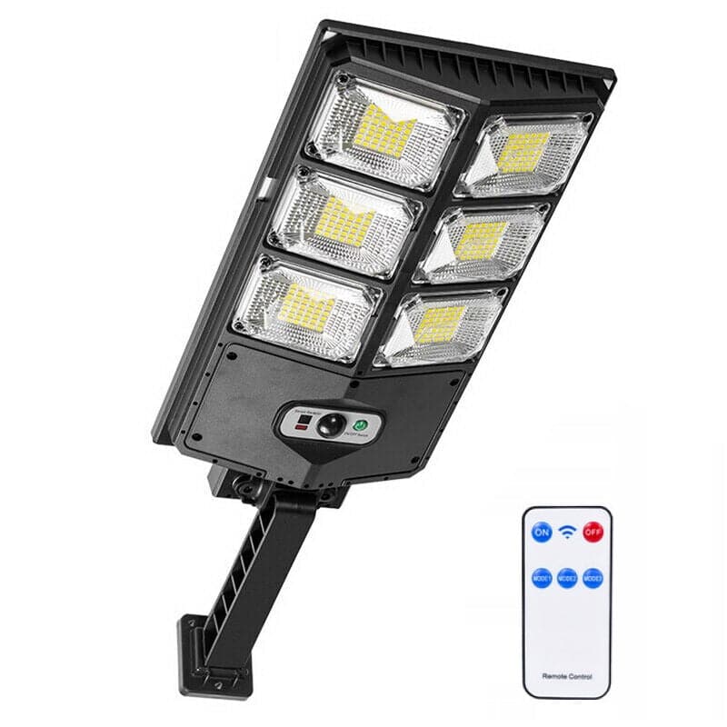 Foco LED Solar Con Sensor De Movimiento Y Control