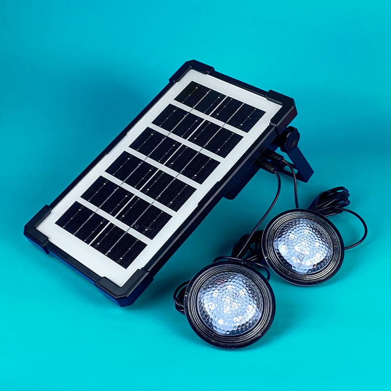 Foco Led Con Panel Solar Con Luces De Exterior Y Cargador De Celular