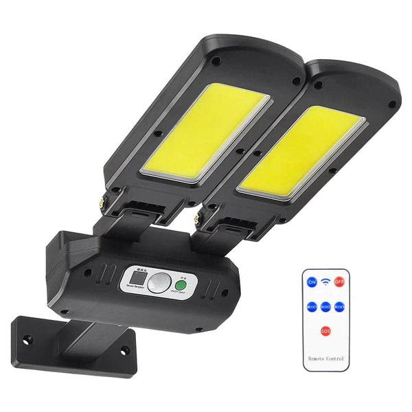 Foco Solar Doble Con Sensor De Movimiento Y Control SR-913