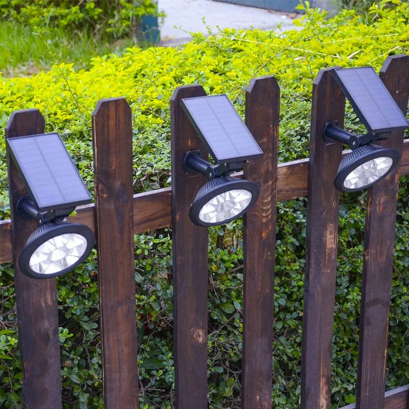 Foco Solar Led De Colores Para Jardín