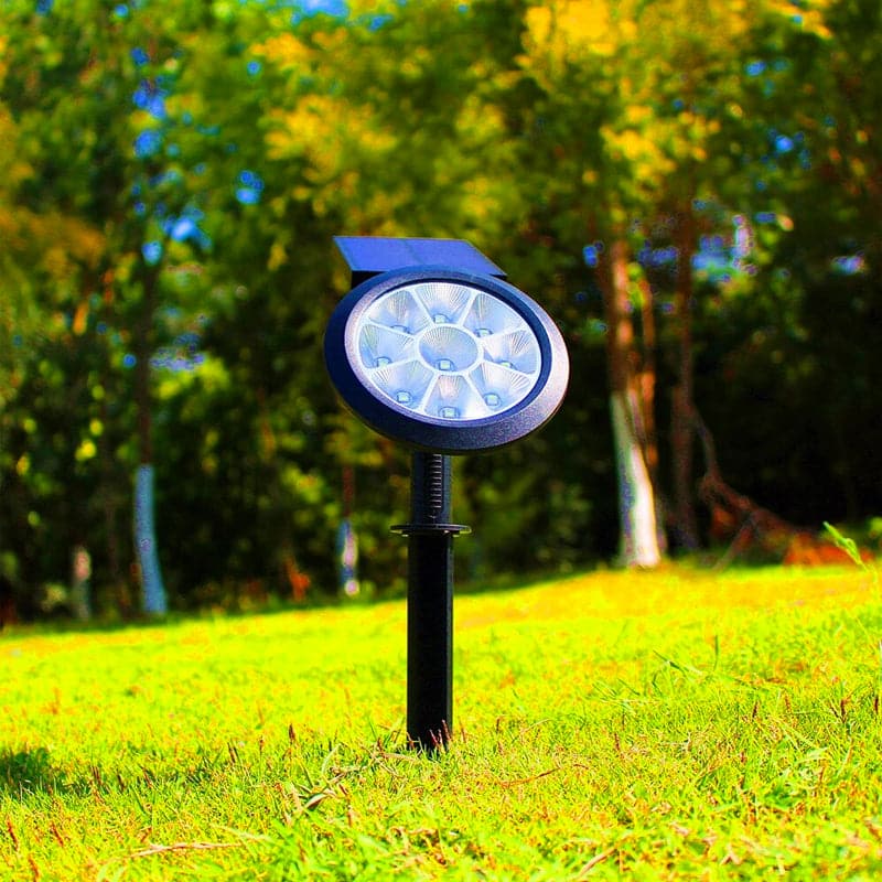 Foco Solar Led De Colores Para Jardín