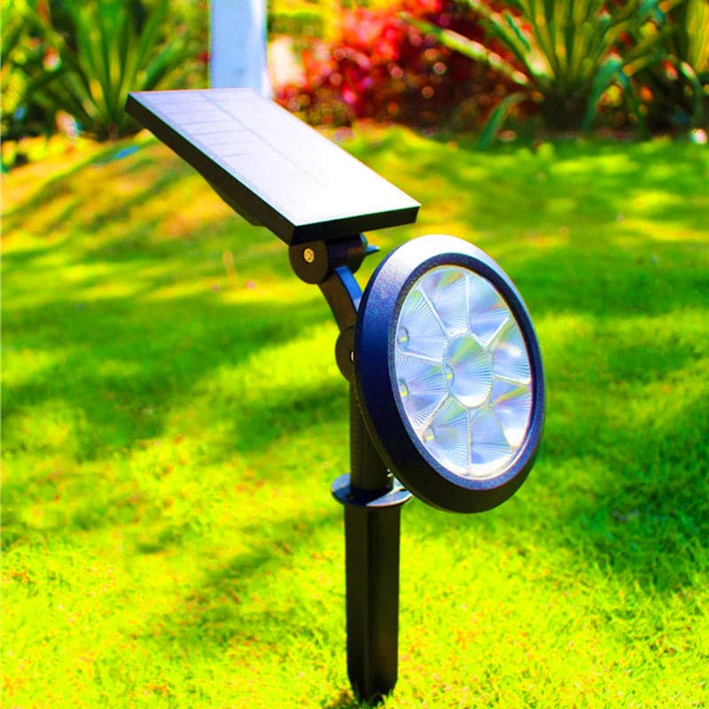 Foco Solar Led De Colores Para Jardín