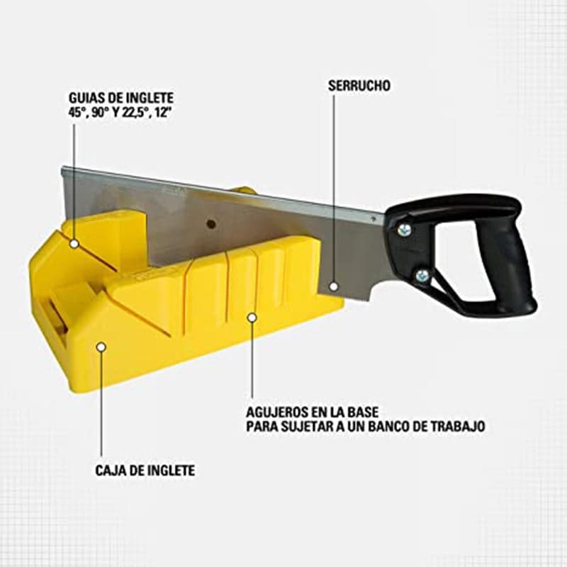 Caja Inglete Cortadora  De Angulos Con Serrucho