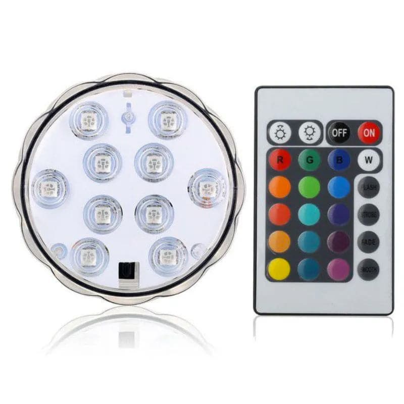 Luz LED Sumergible Para Piscinas Con Control Remoto