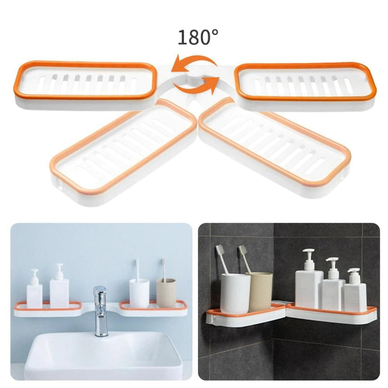 estante  de baño organizador plegable