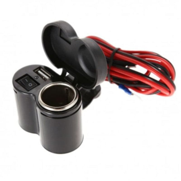 Cargador USB Para Moto + Entrada 12V DC5V 2.0A