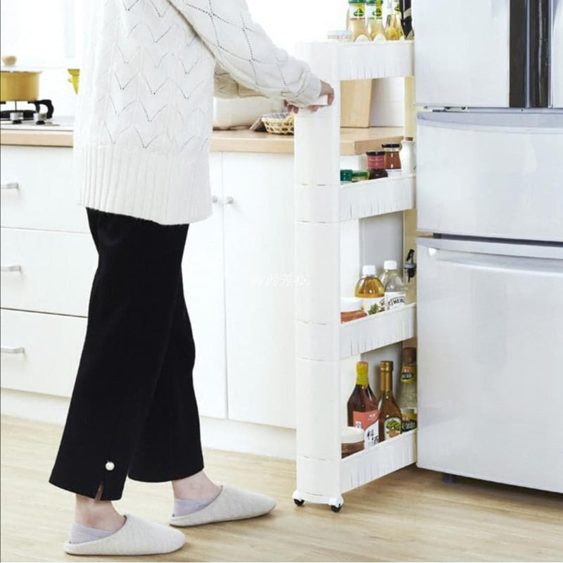 Estante De Plástico Con Ruedas Para Cocina