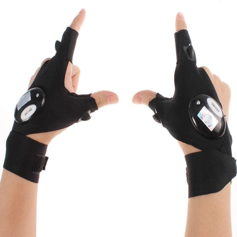 Guantes con luces led a prueba de agua