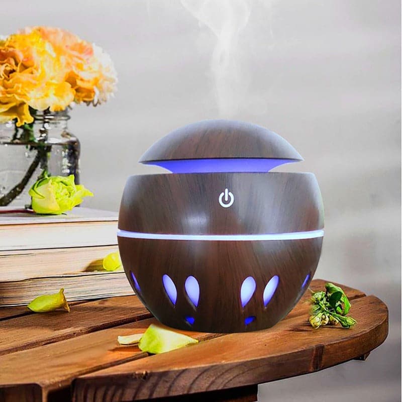 Humidificador  Difusor De Aire Aroma Luz 7 Colores