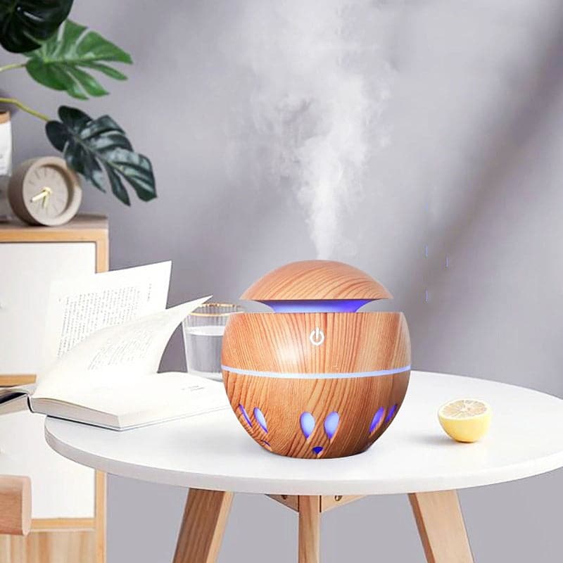 Humidificador  Difusor De Aire Aroma Luz 7 Colores