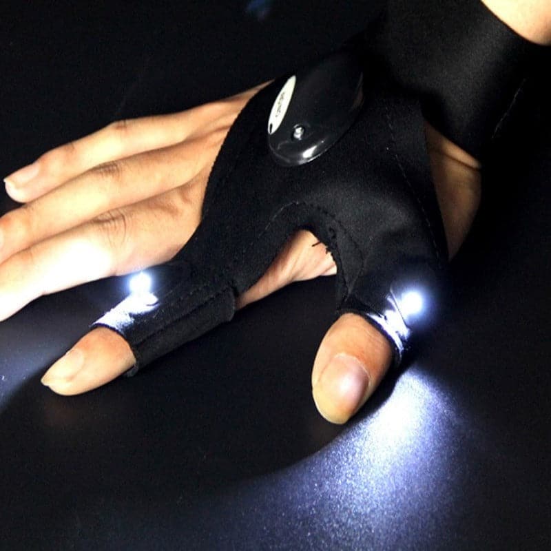 Guantes con luces led a prueba de agua