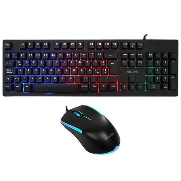 Kit Teclado Y Mouse Gamer Mecánico RGB Philips C214BK 763435