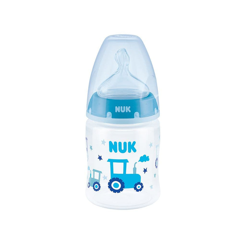 Mamadera Celeste First Choice 150ml Con Control De Temperatura Etapa 1 (0 a 6 Meses) NUK NK10743885