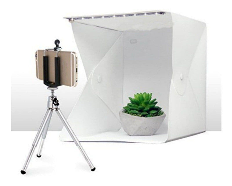 Estudio Fotográfico Con Luz Led Plegable 2 Medidas