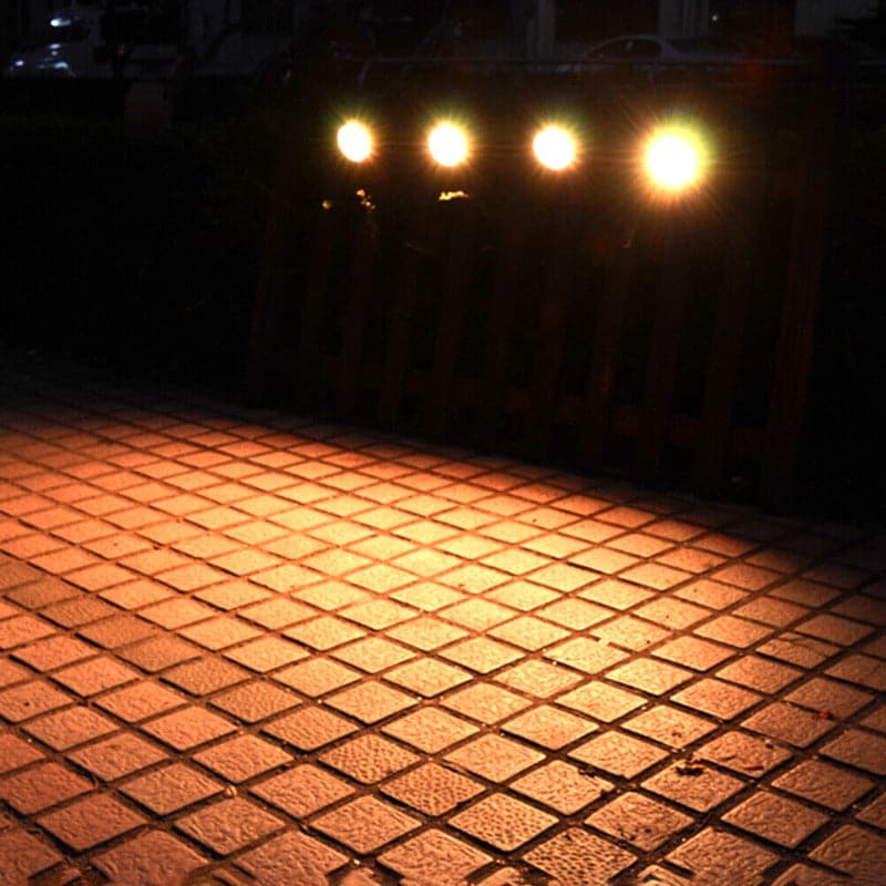 Foco LED Redondo de Jardin para Piso y Pared Luz multicolor